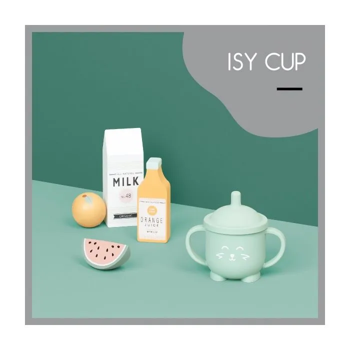 Gourde à paille bébé ISY CUP en silicone - BABYMOOV - 150ml - Hermétique & ergonomique-1