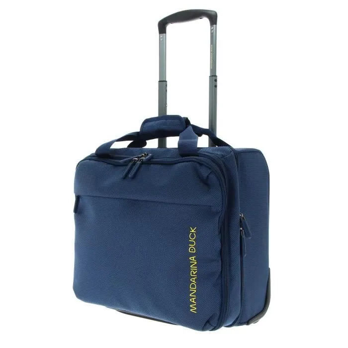 Valise - MANDARINA DUCK - Zephyr Rolling Tote - Bleu - Compartiment ordinateur - 2 roulettes-0