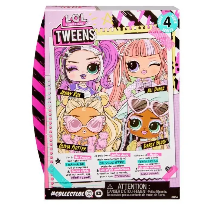 L.O.L. Surprise Tweens S4 Doll - Poupée Jenny Rox 17cm - Accessoires surprises-5