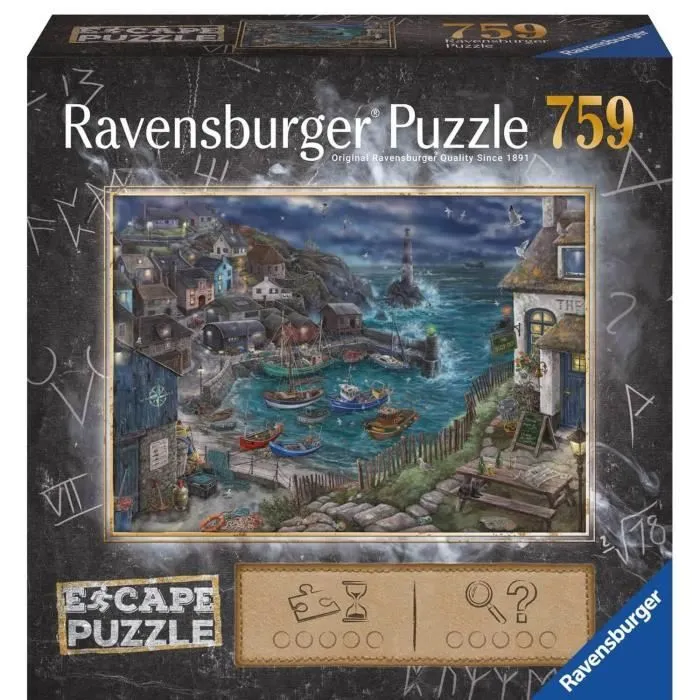 Escape puzzle Le phare - Ravensburger - 759 pièces - Pour adultes et enfants dès 12 ans - Jeu d'évasion-0
