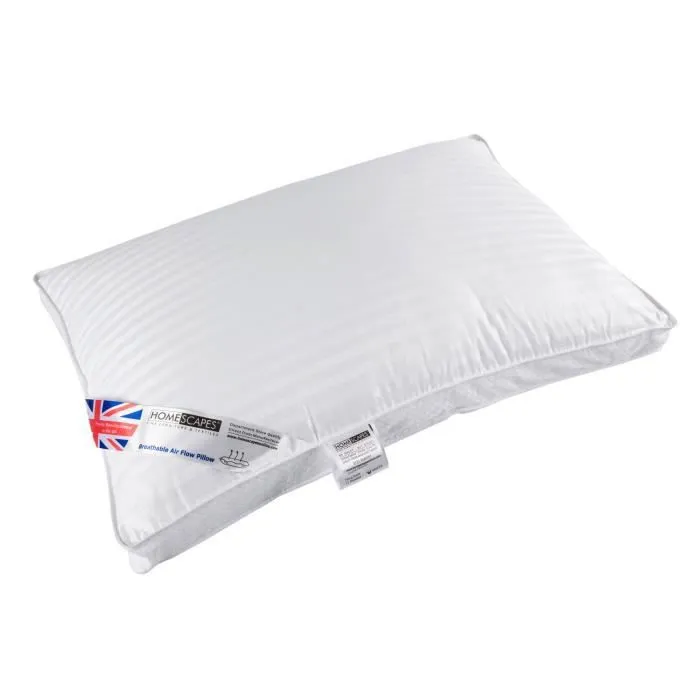 Oreiller - HOMESCAPES - 50 x 75 cm - Thermorégulateur - Hypoallergénique - Microfibre-1