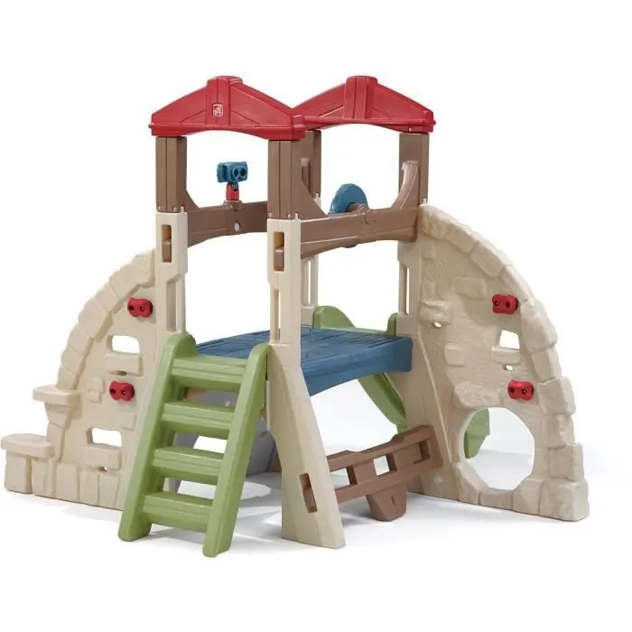 Step2 Alpine Ridge Aire de Jeux Enfant avec Toboggan pour Enfants | extérieur / jardin-1
