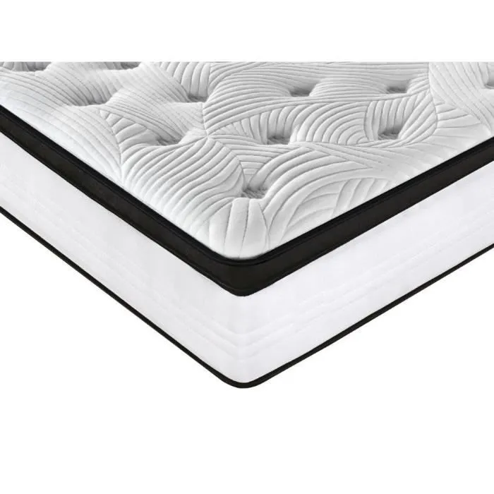 Matelas 140x190 cm CASSIE - epaisseur 30 cm - 560 Ressorts ensachés et Mémoire de forme-2