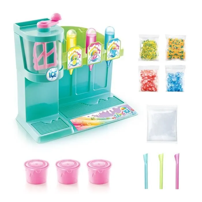 Canal Toys - SO SLIME DIY - Slime Ice Machine- Avec 1 machine, 3 colorants parfumés, des accessoires et décorations - SSC 310-1