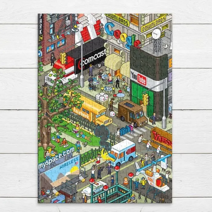 Puzzle Classique - FABULOUS - Pixel Art Ville Retro Gaming - 500 Pièces - Adulte - Intérieur-3