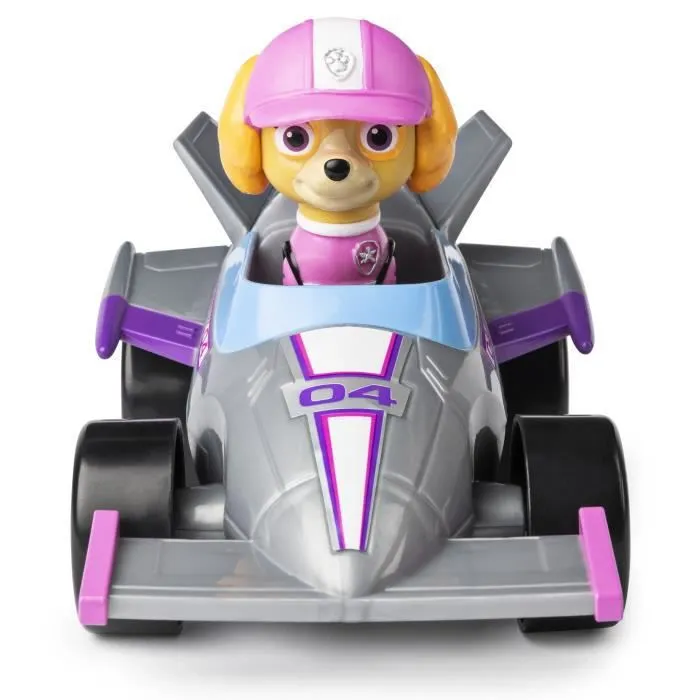 Véhicule interactif de course Pat Patrouille + figurine READY RACE RESCUE Stella - Paw Patrol-1