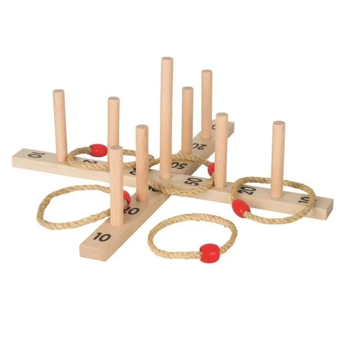 Jeu d'anneaux - TOYS PURE - Extérieur - Mixte - A partir de 3 ans - Sisal - 56 x 56 cm-1