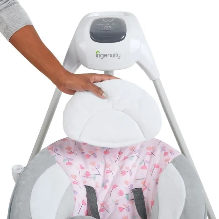 INGENUITY Transat bébé évolutif balancelle électrique pivotante 180° - Cassidy - Réglages vitesse, balancement, son et vibration-7