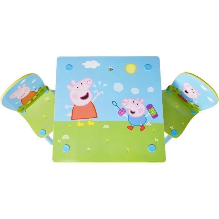 Peppa Pig - Ensemble table et 2 chaises pour enfants-2