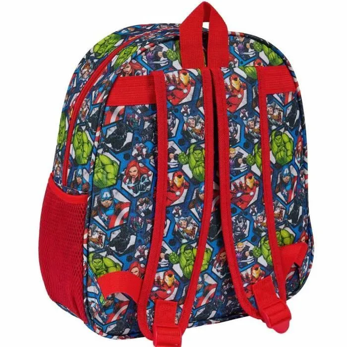 Sac à dos - AVENGERS - 3D Maternelle - 33 CM - Rouge - Zippé - Bretelles réglables-1
