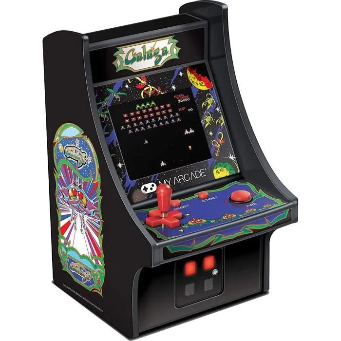 Borne d'Arcade Rétro Mini - My Arcade - GALAGA - Écran 5 pouces - Console portable - Noir-0
