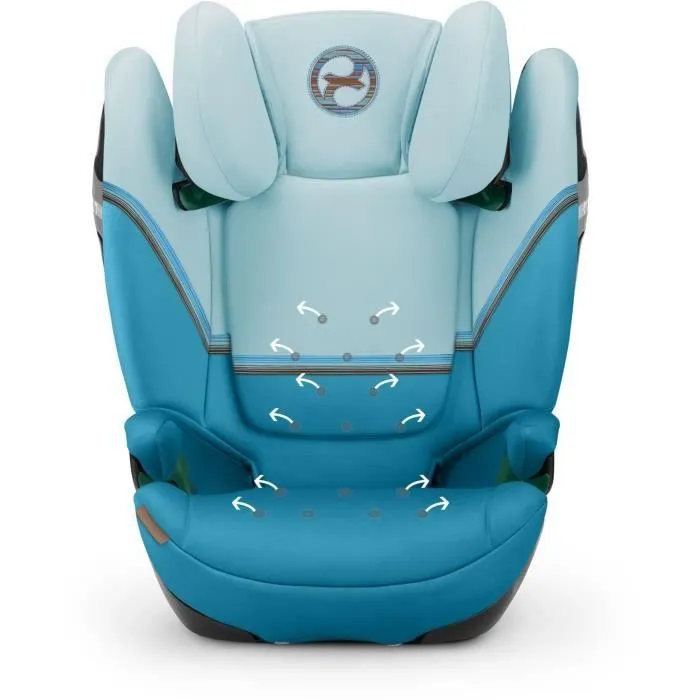 Siège auto Cybex Gold SOLUTION S2 I-FIX 3 à 12 ans - Groupe 2/3 - 100 à 150 cm Beach Blue | turquoise-2