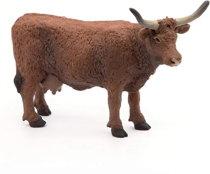 Figurine - PAPO - Vache Sallers - Garçon - 3 ans - Marron et blanc - Intérieur-2