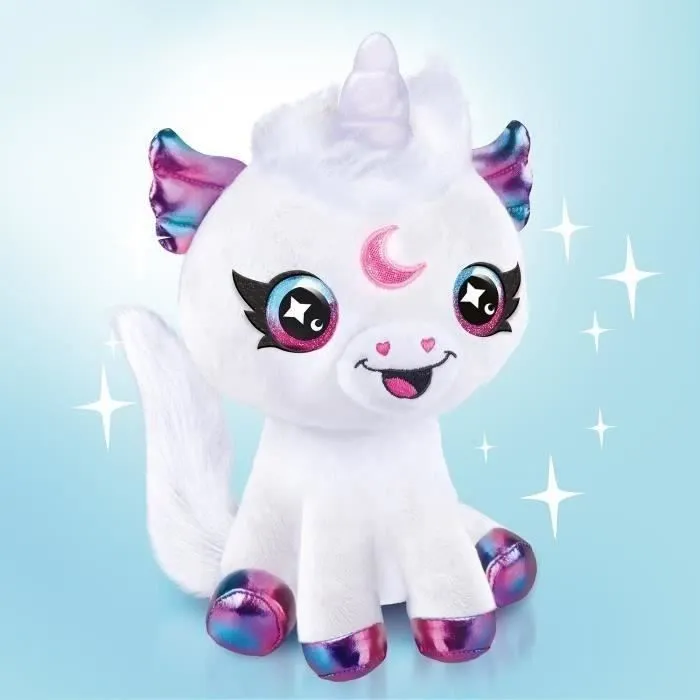 Canal Toys - Airbrush Plush - Peluche Licorne Cosmique à personnaliser avec corne lumineuse - AIR 028-1