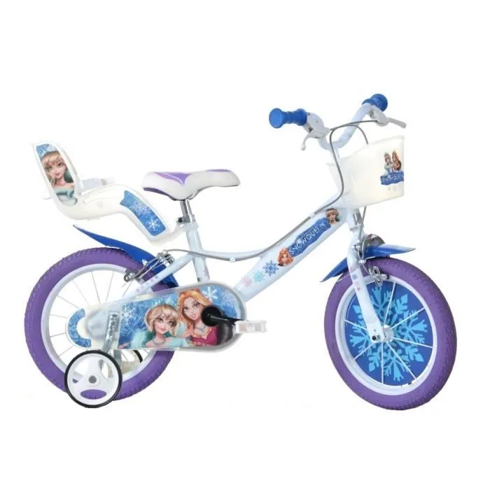Velo Enfant 16" SNOW QUEEN - 5 à 7 Ans - Bleu-0