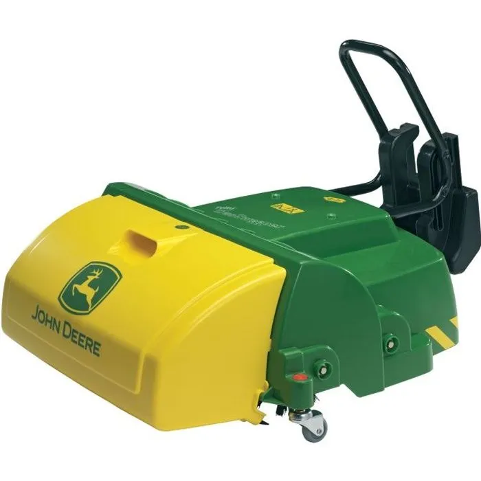 Balayeuse frontale JOHN DEERE - ROLLY TOYS - RollyTrac Sweeper - Jaune - Pour Enfant de 3 ans et plus-0