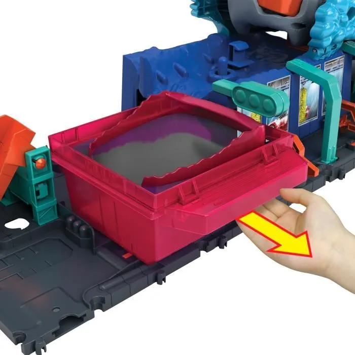 Hot Wheels City-Station de Lavage Requin-Coffret voiture Color Reveal HTN82-7