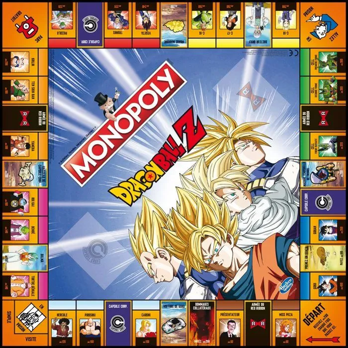 Jeu de société - WINNING MOVES - Monopoly Dragon Ball Z - Guerriers légendaires - Gestion immobilière-5