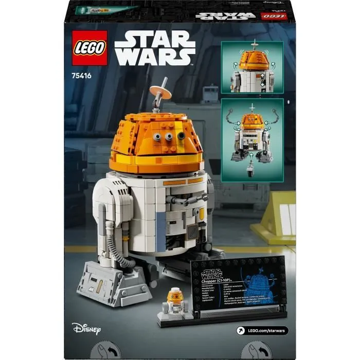LEGO Star Wars 75416 Ahsoka Le Droïde Astromécano Chopper (C1-10P), Jeu de construction, dès 10 ans-5