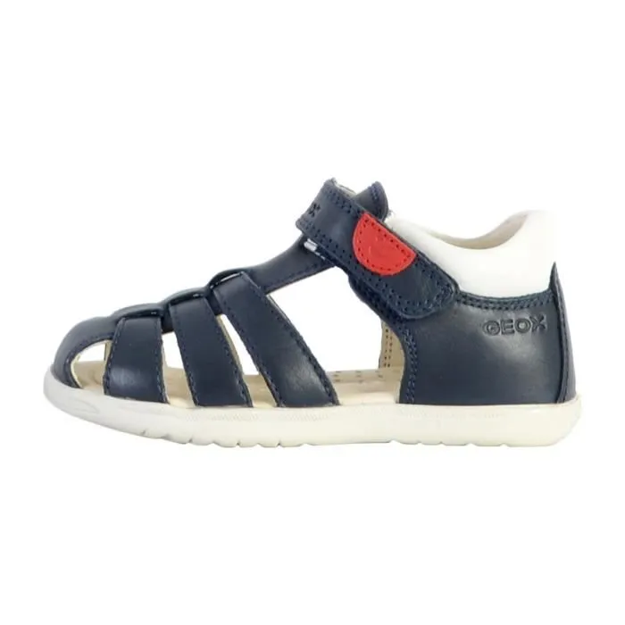 Sandale Plate Cuir Geox  Macchia - Marine-0