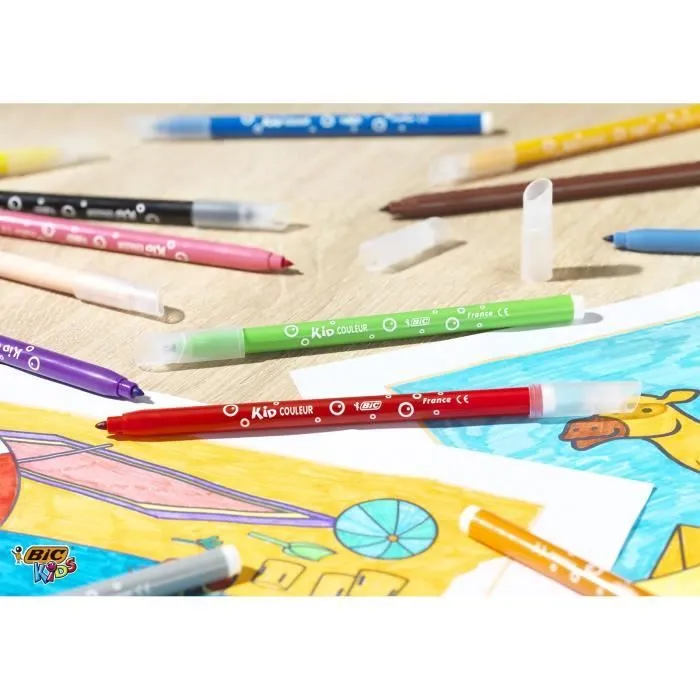 BIC Kids Boîte de Coloriage - 60 Crayons de Couleurs/60 Feutres de Coloriage-5