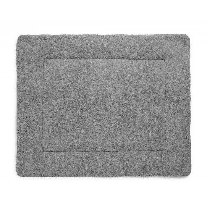 Tapis de parc Teddy Storm Grey - Bébé - Mixte - Gris - 80 x 100 cm - Tissu en peluche douce-0