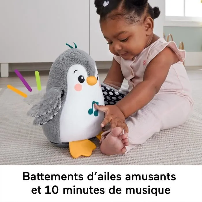 Fisher-Price-Mon Pingouin d’Éveil-Peluche Musicale HNC10-4