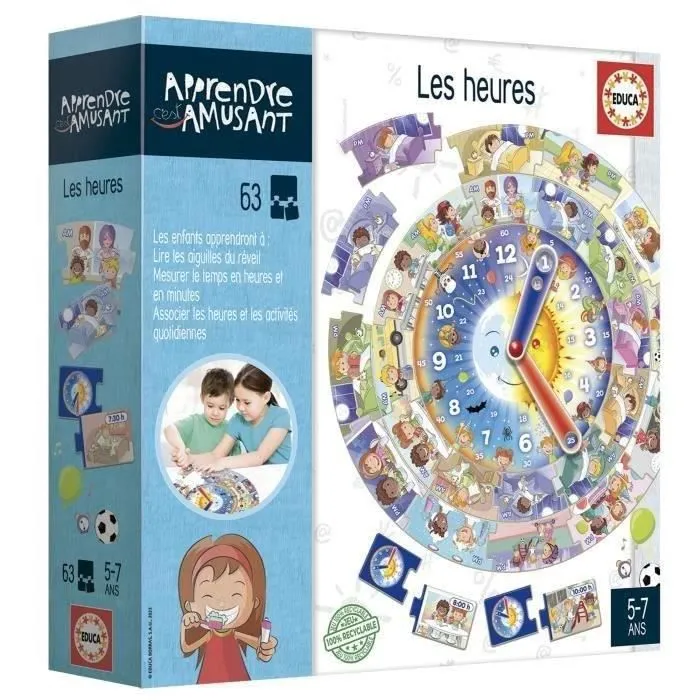 Jeu d'apprentissage - EDUCA - Les Heures-1