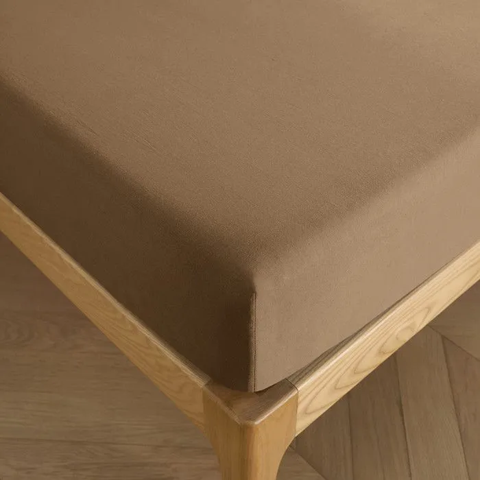 Drap housse 140 x 190 cm bonnet 30 cm "Prémium" pour lit 2 places-0