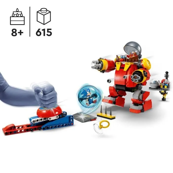 LEGO® Sonic the Hedgehog 76993 Sonic contre le Death Egg Robot du Dr. Eggman, Jouet pour Enfants, avec 6 Personnages-2