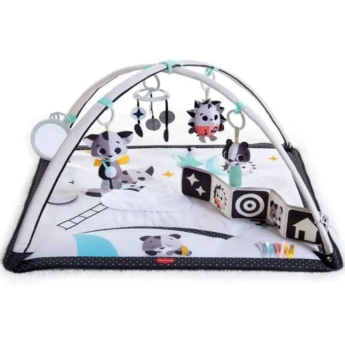 Tiny Love Gymini Tapis d'éveil Bébé Musical, Design, Collection Black & White, Dès la naissance, 0m +, 93 x 85 x 49 cm-0