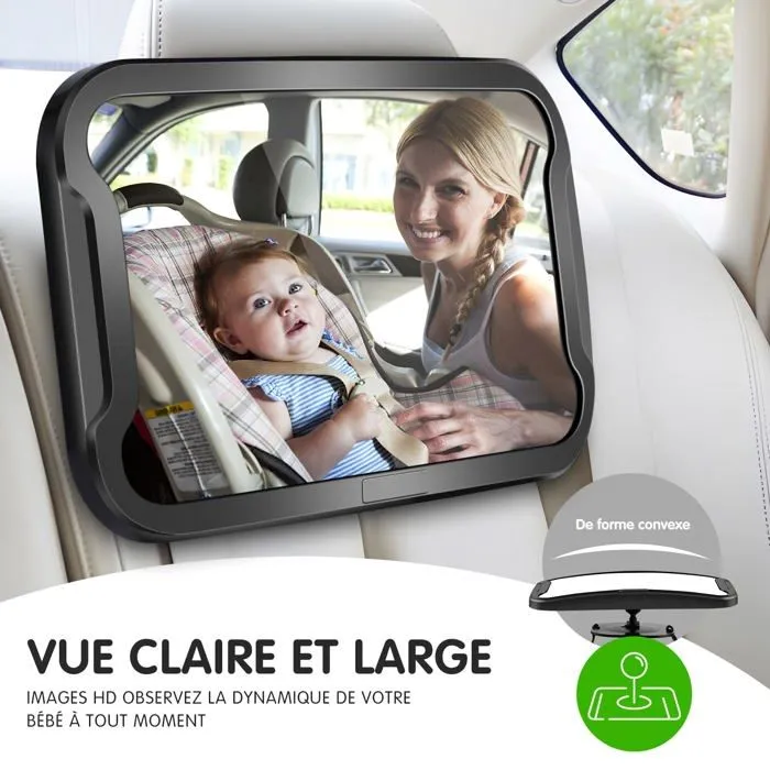 Retroviseur interieur auto Vinabo - Vinabo Miroir Voiture Bébé-3