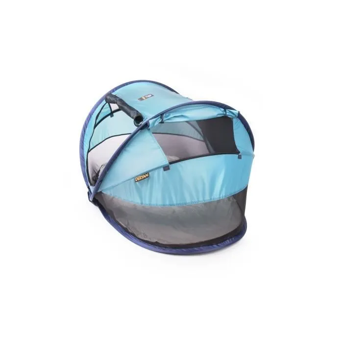 DERYAN Lit d'enfant de voyage avec moustiquaire Luxe 2020 Bleu marine-3