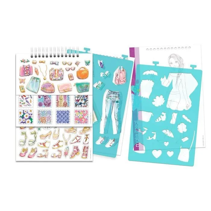 Carnet de croquis mode fleur MAKE IT REAL - Fille - A partir de 3 ans-2