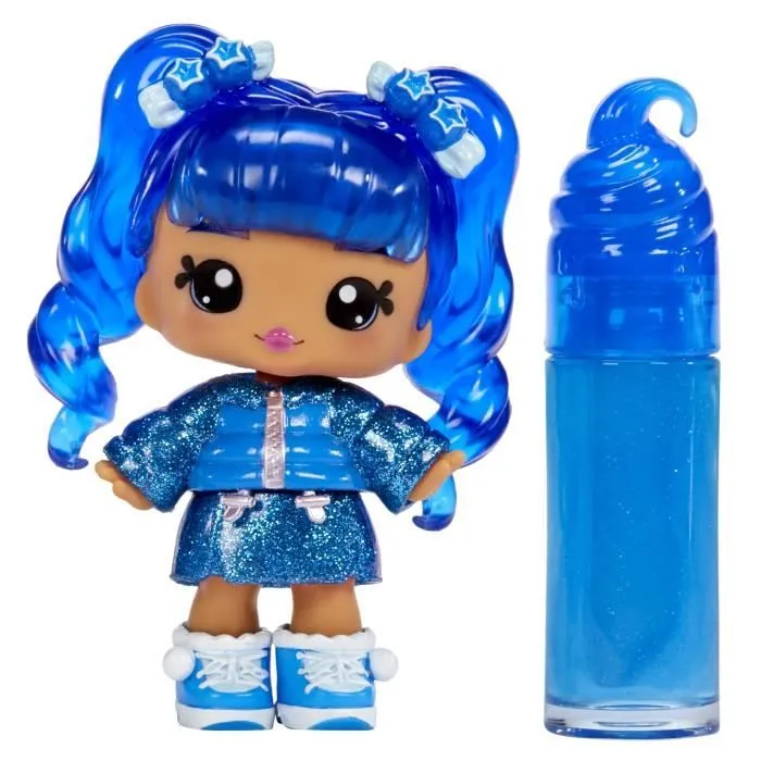 Yummiland - 1 poupée 10 cm et un gloss pailleté à créer - Rory - Goût Myrtille - Dès 4ans-0