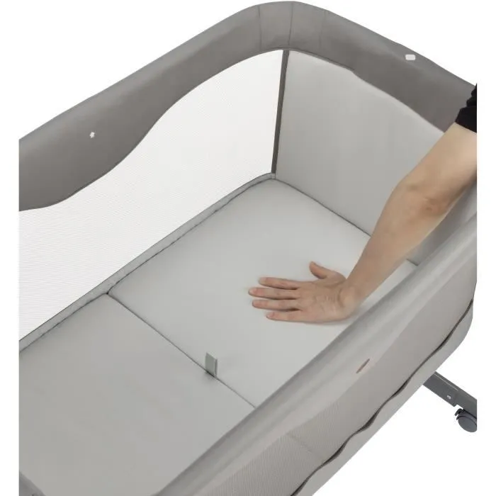 BEBECONFORT AMARA, Cododo, pliant, 2 en 1, Berceau confortable, 4 roues, pliage rapide, 0-6mois,0 à 9kg, tinted graphite-2