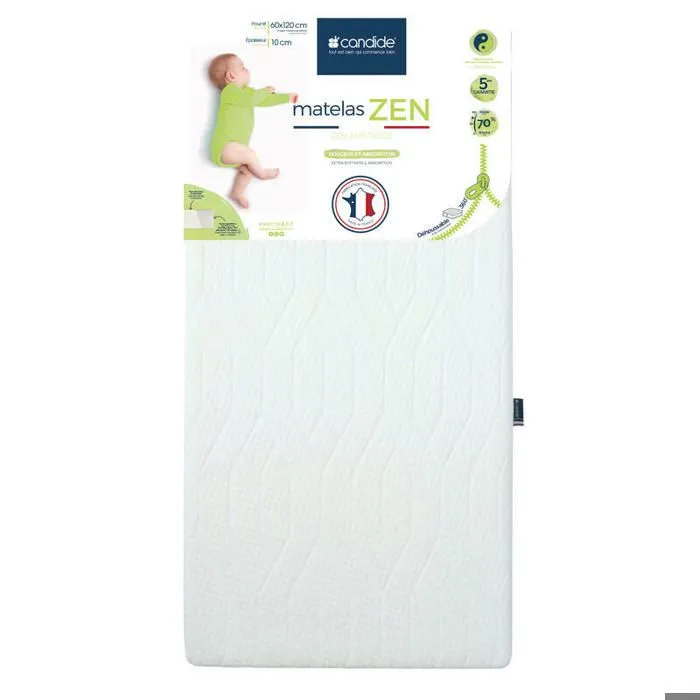 CANDIDE - Matelas Zen déhoussable 60x120x10 cm-2