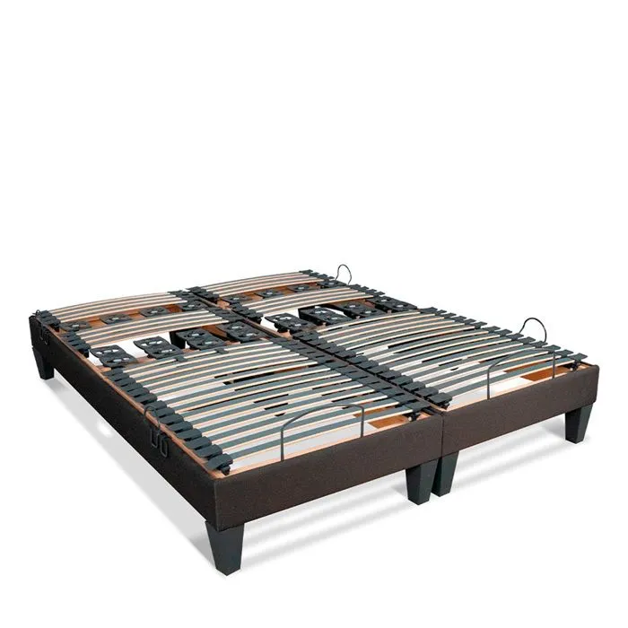 Jeu de 2 sommiers électriques Rochereau 2x70x190 cm Lattes & Plots-0