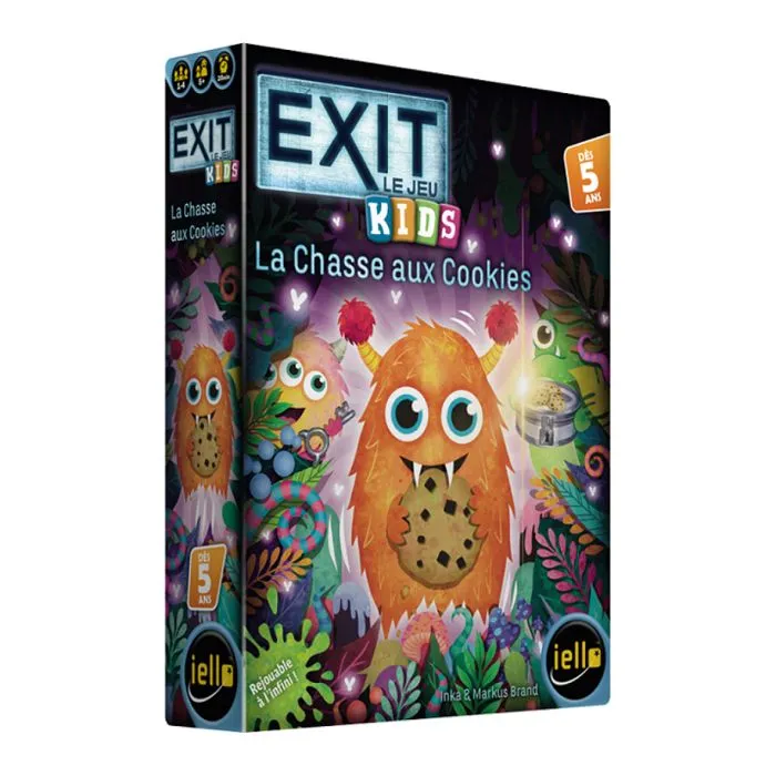 Jeu d escape game Iello Exit Kids 2 La Chasse aux Cookies-0