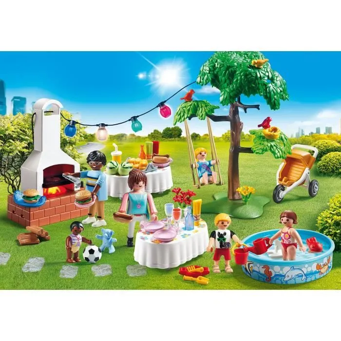 PLAYMOBIL - 9272 - City Life - Famille et Barbecue Estival-1