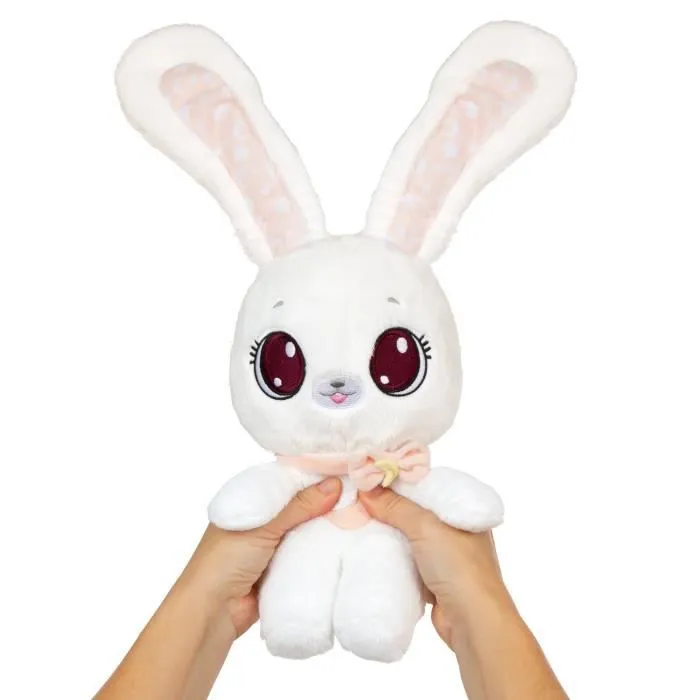 Peluches Peekapets pêche - Peluche lapin premier âge - Coucou Caché - Rose - Blanc - Mixte-1