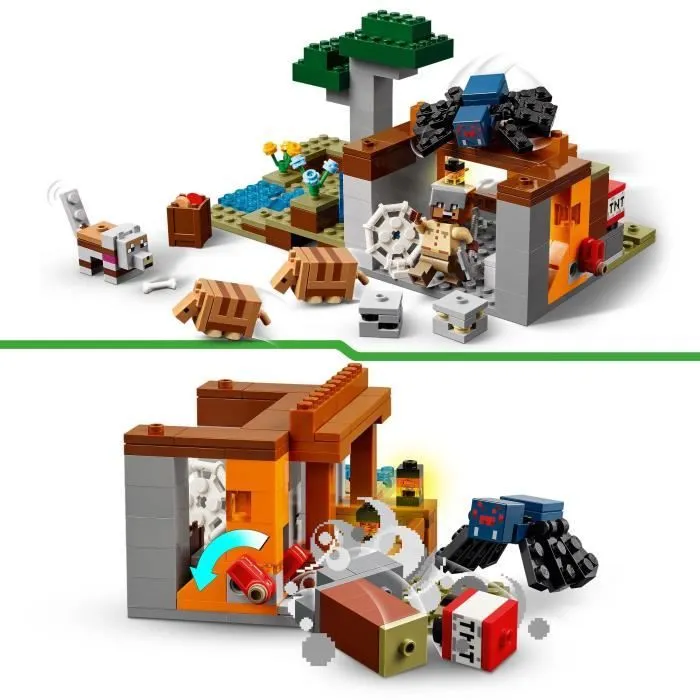 LEGO Minecraft 21269 L’expédition dans la mine du tatou - Jeu de construction pour garçon-2