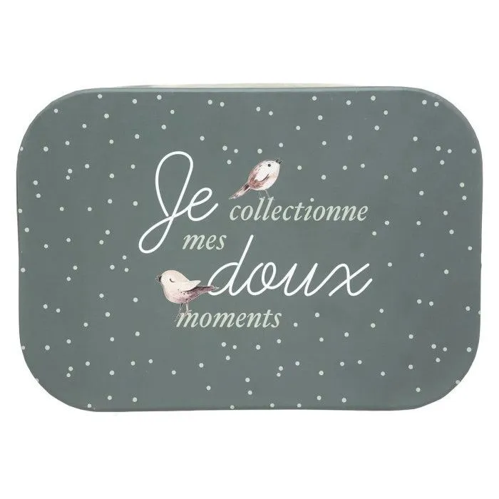 Boites de rangement en carton déco les animaux de la forêt - ATMOSPHERA - Lot de 3 - Multicolore - Vert-5