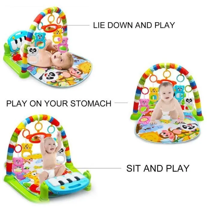 tapis de jeu bébé multifonction bambin gym jouet plancher ramper couverture tapis avec musique piano pédale fitness cadre-1