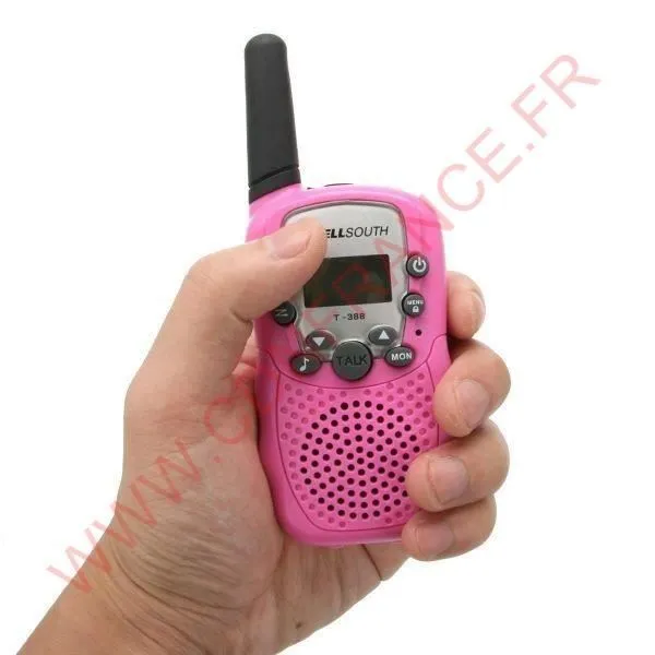 Talkie-walkie - Non spécifié - Modèle Rose - 22 canaux - Portée 3 à 5 km - Écran LCD-2