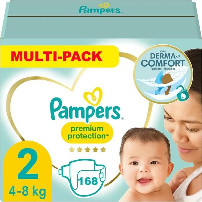 PAMPERS PREMIUM PROTECTION TAILLE 2 168 C (4-8 KG)-0