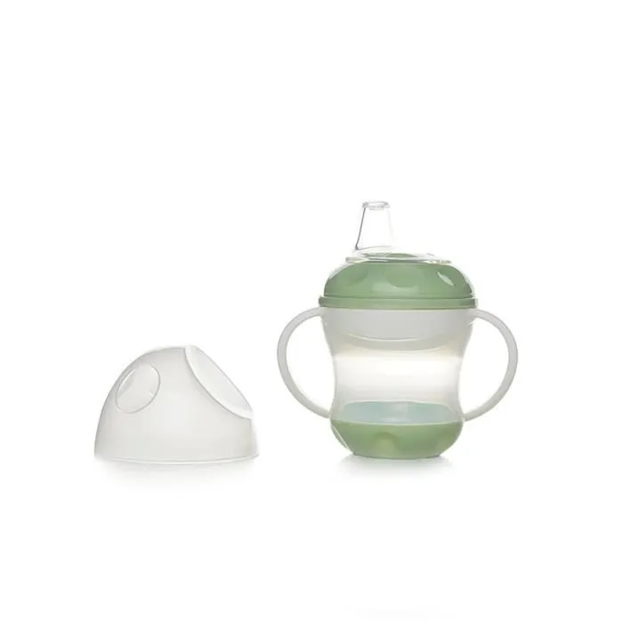 Tasse anti-fuites - THERMOBABY - Vert Céladon - 180 ml - Ergonomique et hygiénique-1