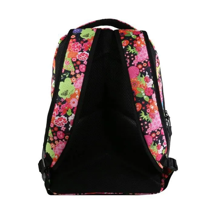 BAGTROTTER Set de sac à dos, sac gym et trousse Bagtrotter Multicolore Fleurs japonaises-3