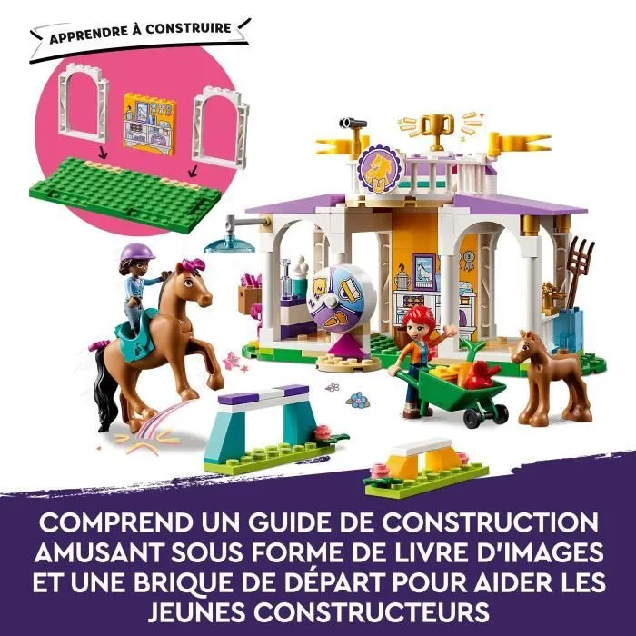 LEGO® Friends 41746 Le Dressage Équestre, Jouet de Chevaux et Poney, Cadeau Enfants 4 Ans-4