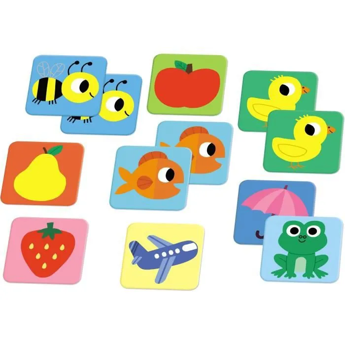 Jeu éducatif - NATHAN - Mémo des Couleurs - 54 jetons grand format - Pour enfants de 2 ans et plus-1